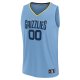 Men's Memphis Grizzlies Fanatics Light Blue Custom Fast Break Jersey - Statement Edition