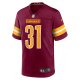 Men's Washington Commanders Kamren Curl Nike Burgundy Game Jersey