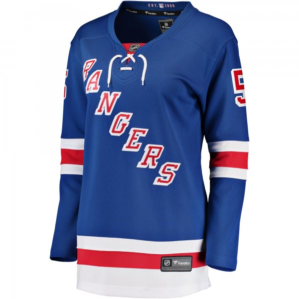 Women's New York Rangers Chad Ruhwedel Fanatics Blue Home Breakaway Player Jersey