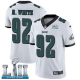 Men's Nike NFL Philadelphia Eagles #92 Reggie White Limited Road White Vapor Untouchable Super Bowl LII Jersey