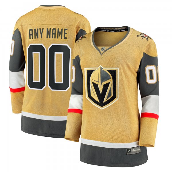 Women's Vegas Golden Knights  Fanatics  Home Breakaway Custom Jersey