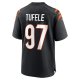 Men's Cincinnati Bengals Jay Tufele Nike Black Game Player Jersey