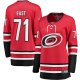 Women's Carolina Hurricanes Jesper Fast Fanatics Red Alternate Breakaway Jersey