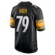 Men's Pittsburgh Steelers Renell Wren Nike  Black  Game Jersey