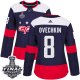 Women's Adidas Capitals #8 Alex Ovechkin Navy 2018 Stadium Series Stanley Cup FinalStitched NHL Jersey