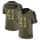 Nike New Orleans Saints Alvin Kamara Olive 2021 Salute To Service Limited Men's NFL Jersey