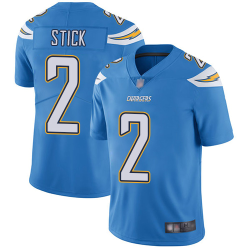 Men's Los Angeles Chargers #2 Easton Stick Electric Blue Alternate Stitched NFL Vapor Untouchable Limited Jersey