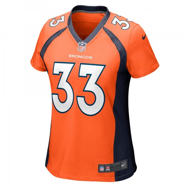 Women's Denver Broncos Javonte Williams Nike Orange Nike Game Jersey