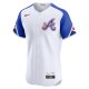 Men's Atlanta Braves  Nike White City Connect Elite Jersey