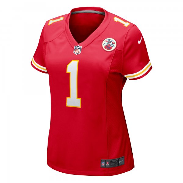 Women's Kansas City Chiefs Number 1 Mom Nike Red Game Jersey