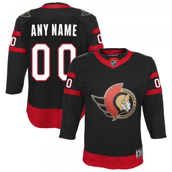 Youth Ottawa Senators Black Home Custom Premier Jersey