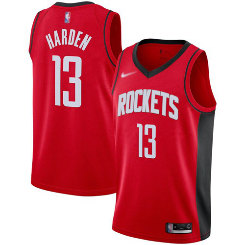 Houston Rockets #13 James Harden Red NBA Swingman Icon Edition 2019/2020 Jersey