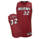 Men's Miami Heat #32 Shaquille O'Neal Red Throwback Stitched NBA Jersey