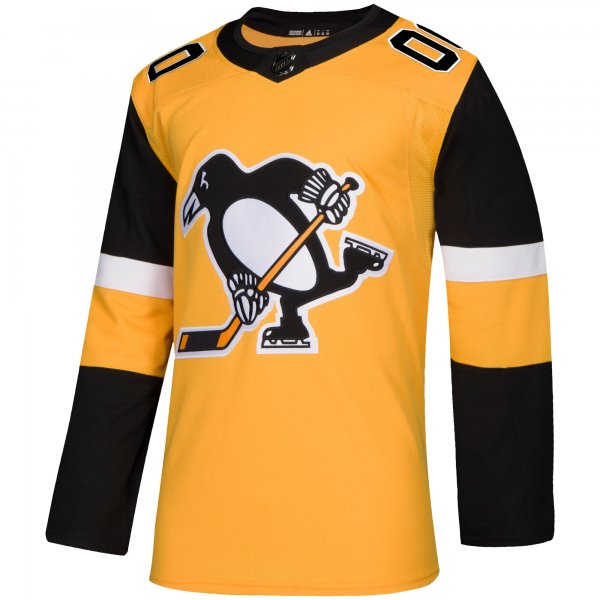 Men's Pittsburgh Penguins adidas Gold Alternate Custom Jersey