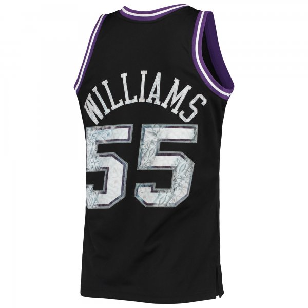 Men's Sacramento Kings Jason Williams Mitchell & Ness Black 2000/01 Hardwood Classics NBA 75th Anniversary Diamond Swingman Jersey