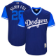 Men's Los Angeles Dodgers #26 Chase Utley Silver Fox Majestic Royal 2017 Players Weekend Jersey