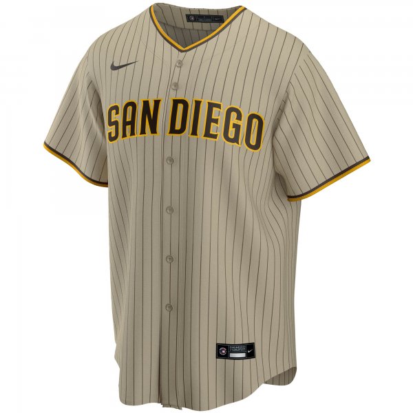 Men's San Diego Padres Nike Tan Alternate Replica Team Jersey