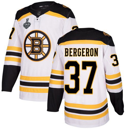 Boston Bruins #37 Patrice Bergeron White Road Stanley Cup Final Bound Youth Stitched NHL Jersey