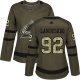 Women's Adidas Colorado Avalanche #92 Gabriel Landeskog Green Salute to ServiceStitched NHL Jersey