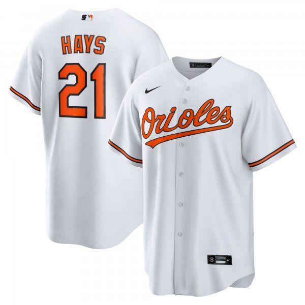 Men's Baltimore Orioles Austin Hays Nike White Replica Player Jersey