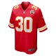 Men's Kansas City Chiefs Darius Rush Nike  Red Team Game Jersey