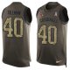 Nike Arizona Cardinals #40 Pat Tillman Green Men's Stitched NFL Limited Salute To Service Tank Top Jersey