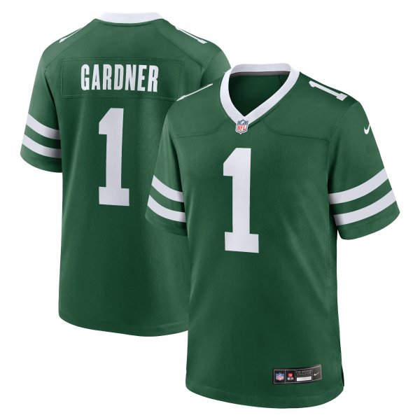 Men's New York Jets #1 Ahmad Sauce Gardner Nike Legacy Green Jersey