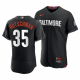 Men's Baltimore Orioles #35 Adley Rutschman 2023 City Connect Black Flex Base Jersey