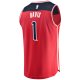 Men's Washington Wizards Johnny Davis Fanatics Red Fast Break Replica Player Jersey Icon - Edition