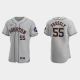 Men's Houston Astros #55 Ryan Pressly Road Gray Flex Base MLB Jersey