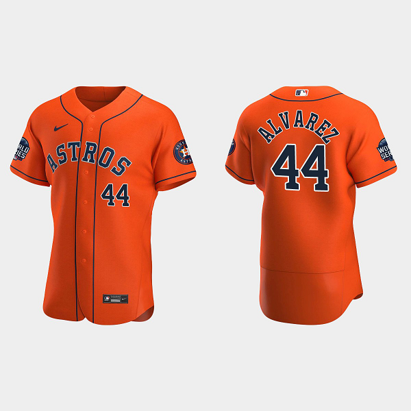 Yordan Alvarez Houston Astros 2021 World Series MLB Flexbase Jersey - Orange