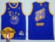 Men's Golden State Warriors #24 Rick Barry Blue Throwback The City The Finals Patch Stitched NBA Jersey