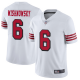 San Francisco 49ers #6 Mitch Wishnowsky White Rush Men's Stitched NFL Vapor Untouchable Limited Jersey