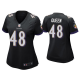 Women's #48 Patrick Queen Baltimore Ravens Black 2020 NFL Draft Game Jersey