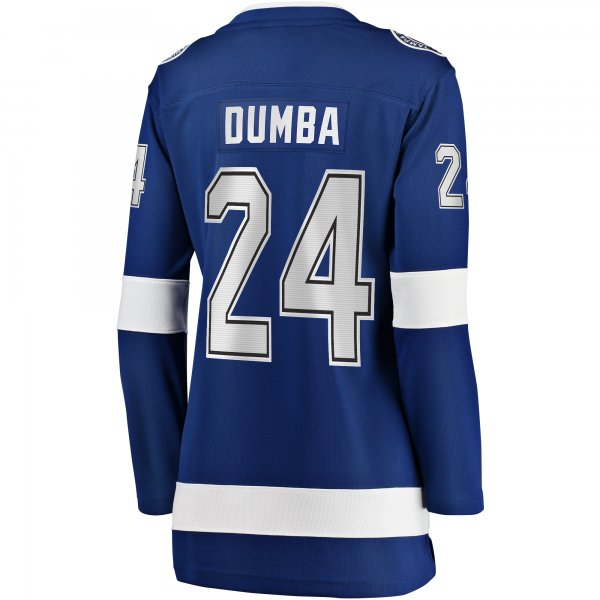 Women's Tampa Bay Lightning Matt Dumba Fanatics Blue Home Breakaway Player Jersey