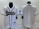 Men's Las Vegas Raiders Blank White Stitched Baseball Cool Base Jersey