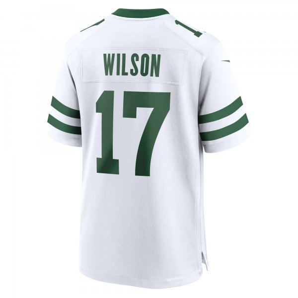 Men's New York Jets Garrett Wilson Nike Legacy White Game Jersey