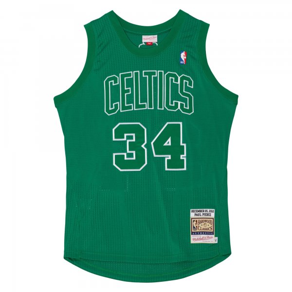 Men's Boston Celtics Paul Pierce Mitchell & Ness Kelly Green 2012 Player Jersey