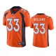 Men's Denver Broncos #33 Javonte Williams Orange Vapor Limited Jersey