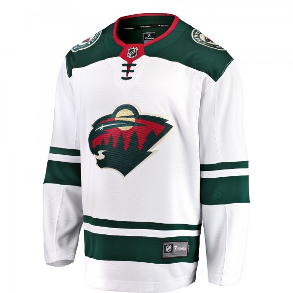 Men's Minnesota Wild Fanatics White Breakaway Away Jersey