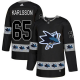 Adidas San Jose Sharks #65 Erik Karlsson Black Team Logo Fashion Stitched NHL Jersey