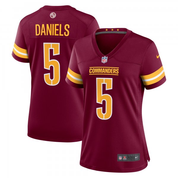 Women's Washington Commanders Jayden Daniels Nike Burgundy 2024 NFL Draft First Round Pick Player Game Jersey