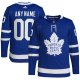 Men's Toronto Maple Leafs  adidas Royal Home  Primegreen Custom Jersey