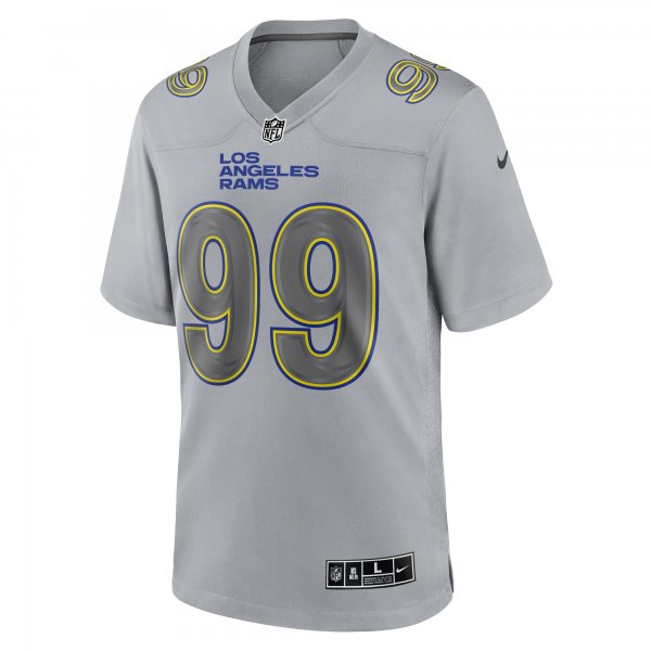 Men's Los Angeles Rams Aaron Donald Nike Gray Atmosphere Fashion Game Jersey