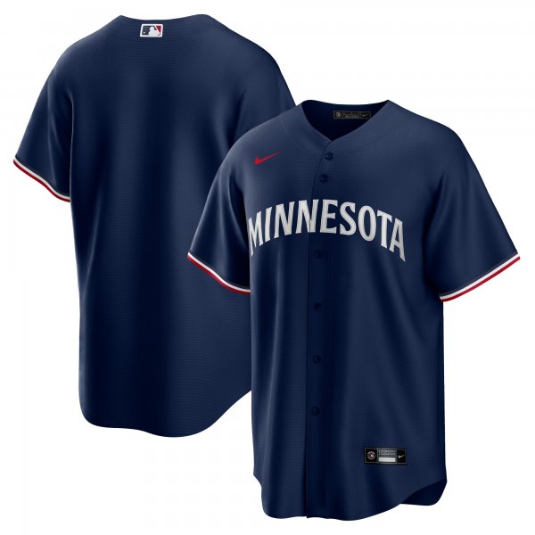 Men's Minnesota Twins Nike Navy Alternate Replica Team Logo Jersey