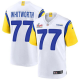 Men's Los Angeles Rams #77 Andrew Whitworth Super Bowl LVI Patch White Jersey