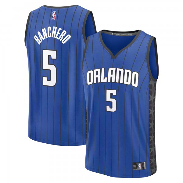 Youth Orlando Magic Paolo Banchero Fanatics Blue Fast Break Replica Player Jersey - Statement Edition