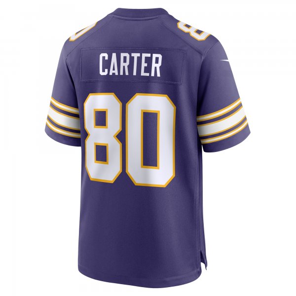 Men's Minnesota Vikings Cris Carter Nike Purple Classic Retired Player Game Jersey