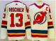 Men's New Jersey Devils #13 Nico Hischier White 2022 Reverse Retro NHL Jersey