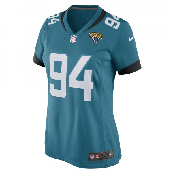 Women's Jacksonville Jaguars Folorunso Fatukasi Nike Teal Game Player Jersey